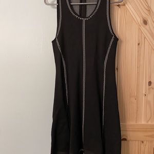 Pink Tartan Black Dress